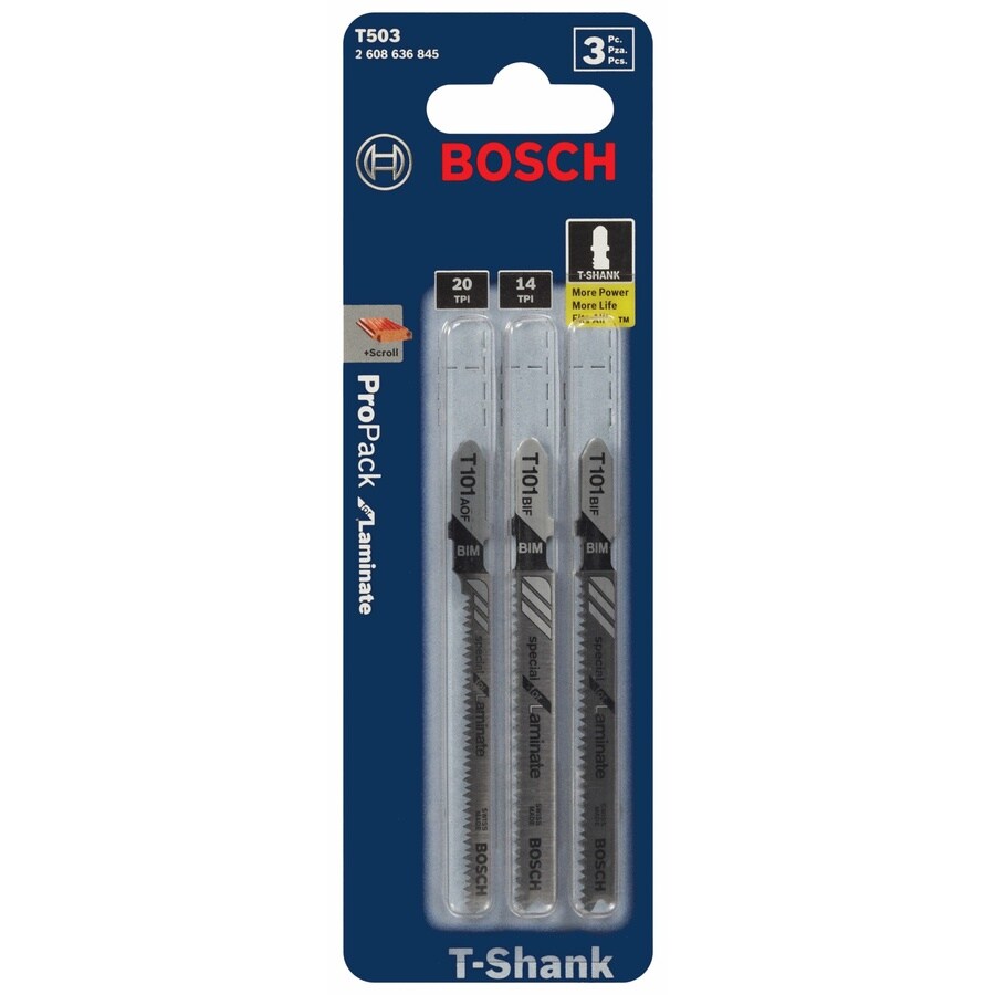 Bosch 3 Pack 3 1 4 In T Shank Bi Metal Jigsaw Blade Set At Lowes