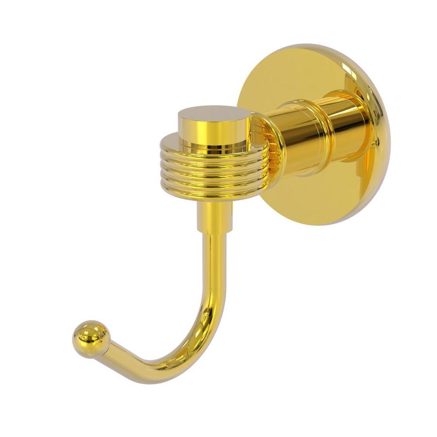 Manhattan Polished Brass Double Robe Hook Concealed Mount 600-6589 