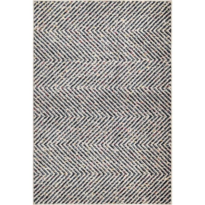Orian Rugs West Village Harrington 5 X 8 Multicolor Indoor Chevron Southwestern Area Rug In The Rugs Department At Lowes Com