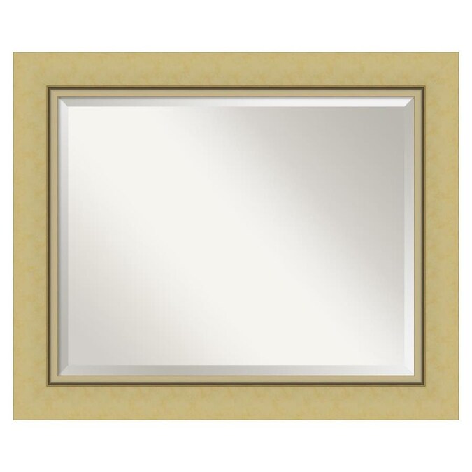 Amanti Art Landon Gold Frame Collection 34 38 In Glossy Rectangular Bathroom Mirror The Mirrors Department At Com Amanti Art Landon Gold Frame Collection, Landover Rustic Distressed Bathroom Vanity Mirror