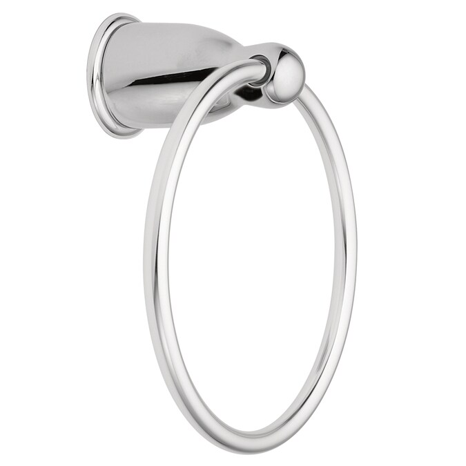 Moen Mason Chrome Wall Mount Towel Ring In The Towel Rings Department At Lowes Com