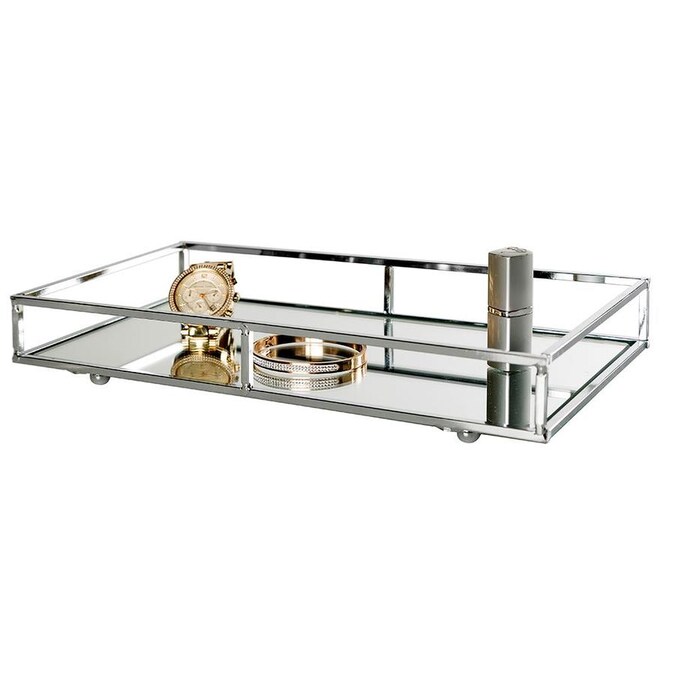 Style Selections Wright Chrome Metal Vanity Tray In The Bathroom Accessories Department At Lowes Com