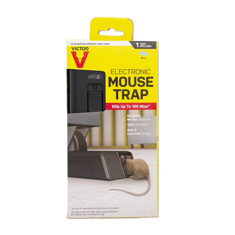 Victor® Electronic Mouse Trap m252 Kills 100 mice per each per set of batteries 