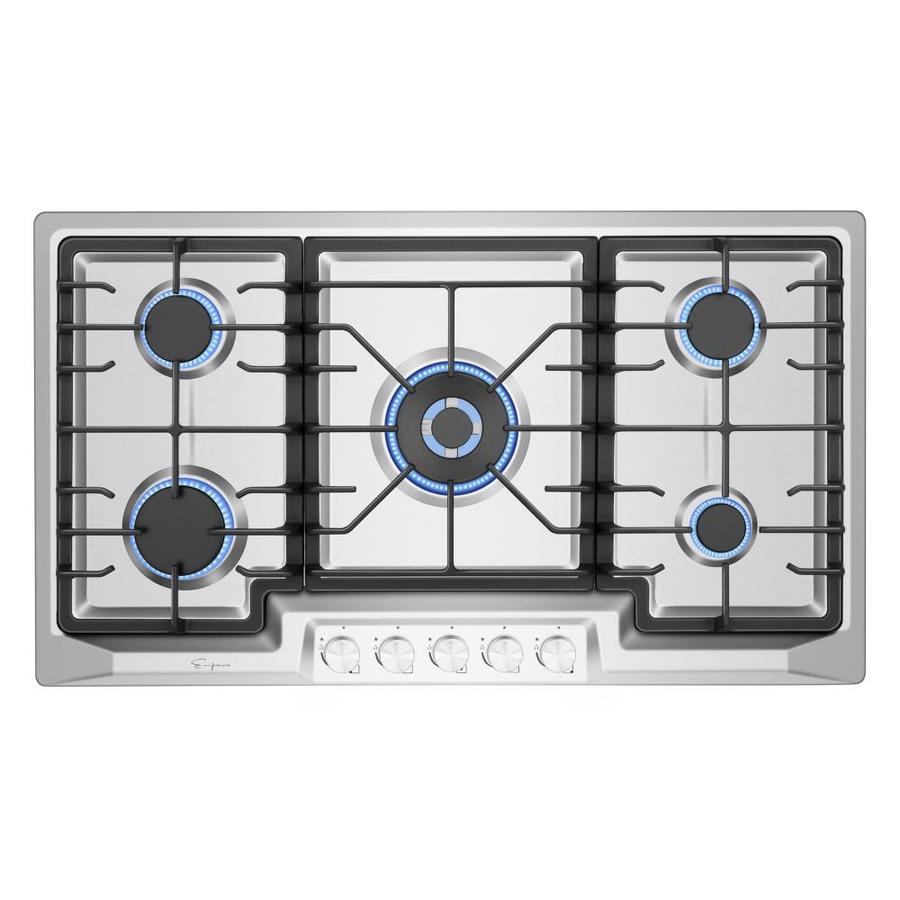 Empava Gas Cooktop Stainless Steel Common 36 Lowe S