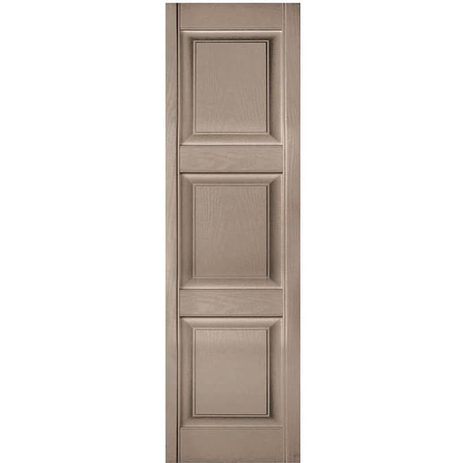 12 x 51 Midnight Green Ekena Millwork LP2S12X05100MG Lifetime Vinyl Standard Two Equal Raised Panel Shutters