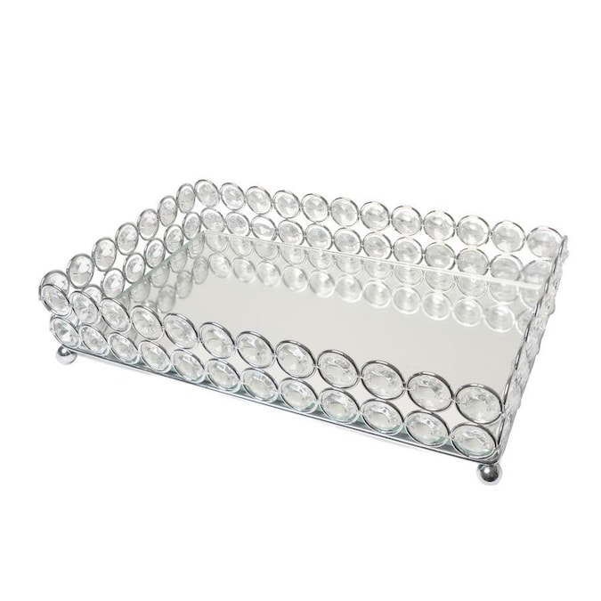 Style Selections Wright Chrome Metal Vanity Tray In The Bathroom Accessories Department At Lowes Com