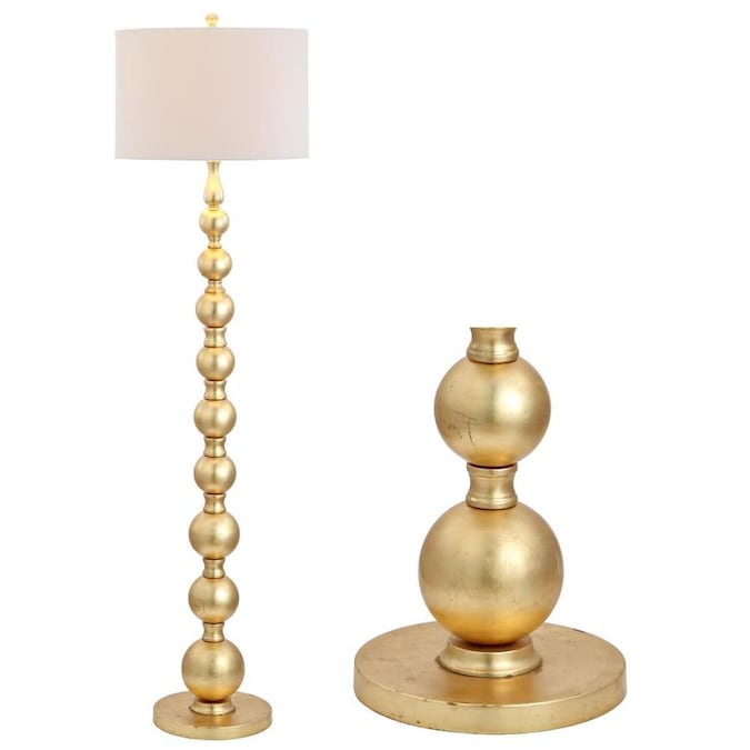 Jonathan Y Glam 52 In Gold Shaded Floor Lamp In The Floor Lamps Department At Lowes Com