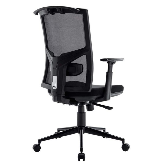 Casainc Black High Back Swivel Office Chair Mesh Chair Reclining Chair With Lumbar Support With Hanger In The Recliners Department At Lowes Com