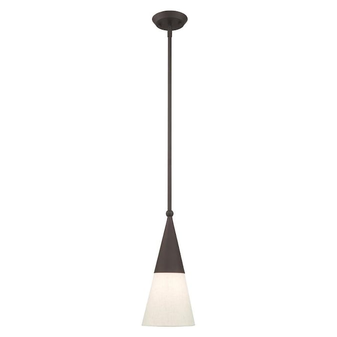 Livex Lighting Stockholm Bronze Modern Contemporary Cone Mini Pendant Light In The Pendant Lighting Department At Lowes Com