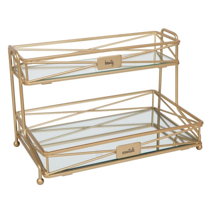 Style Selections Wright Chrome Metal Vanity Tray In The Bathroom Accessories Department At Lowes Com