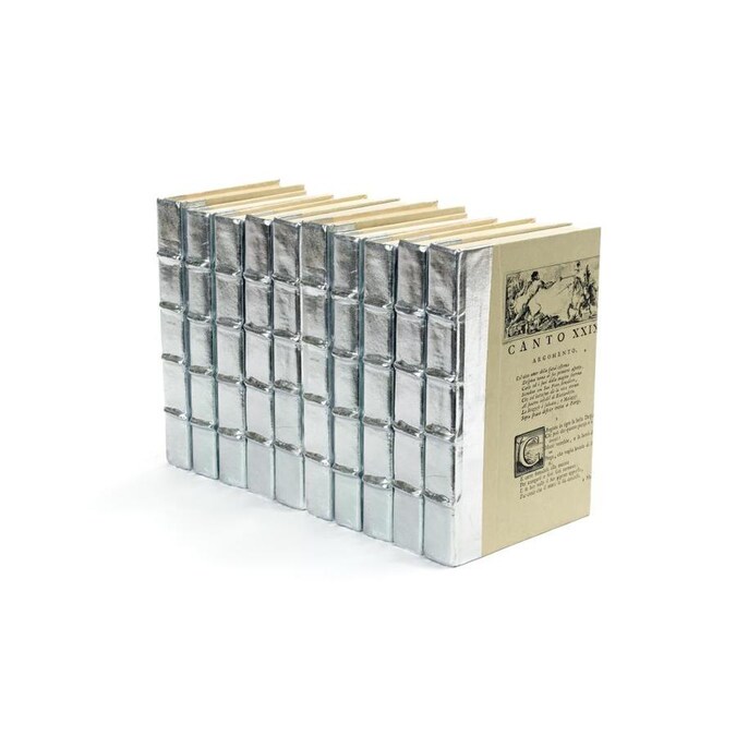 Go Home Linear Foot Of Silver Books In The Decorative Accessories Department At Lowes Com