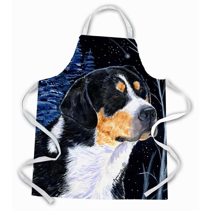 Caroline S Treasures Starry Night Bernese Mountain Dog Apron In The Cooking Apparel Department At Lowes Com