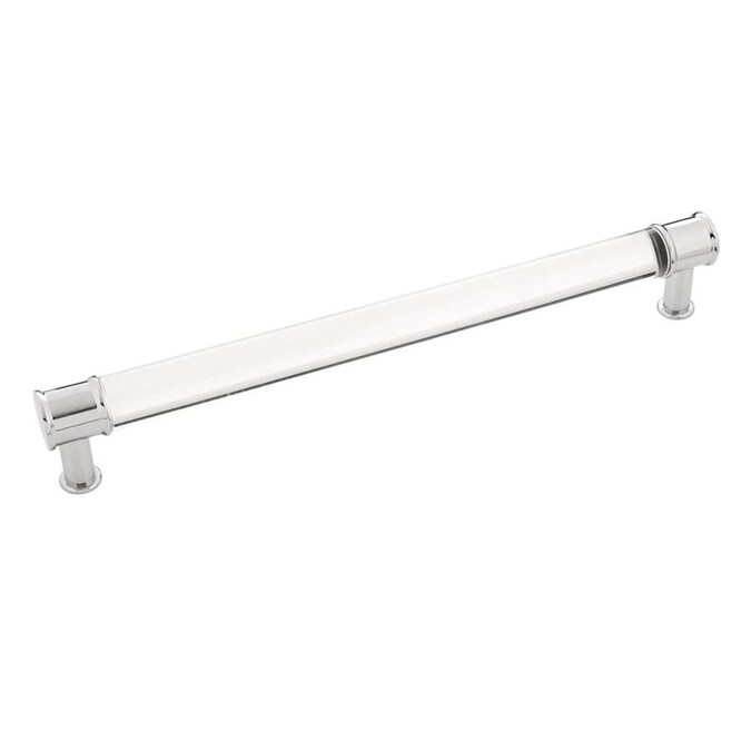 Hickory Hardware Midway 8 13 16 In Center To Center Crysacrylic With Chrome Rectangular Handle Drawer Pulls In The Drawer Pulls Department At Lowes Com