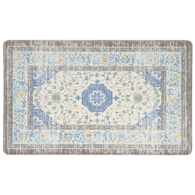 World Rug Gallery Mats 1 2 Ft X Blue Rectangular Indoor Anti Fatigue Mat In The Department At Lowes World Rug Gallery Mats 1 2 Ft X