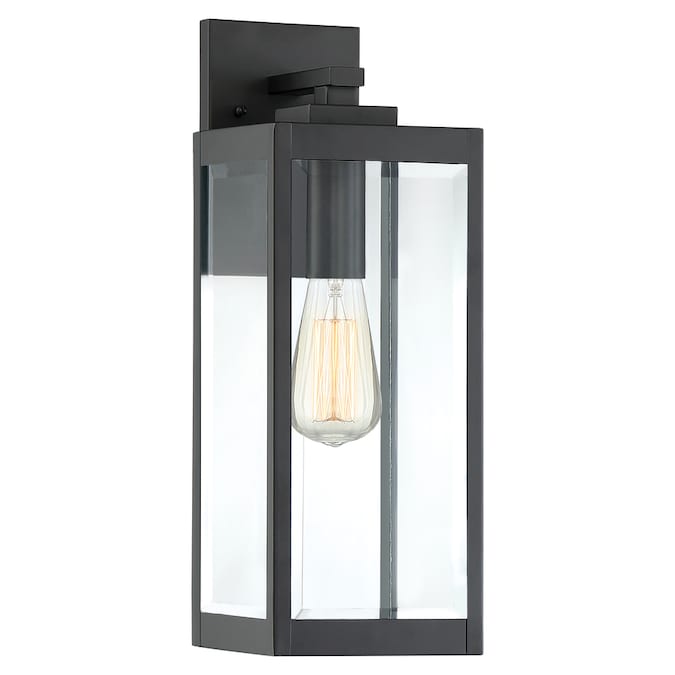 Quoizel Westover 14 25 In H Earth Black Medium Base E 26 Outdoor Wall Light In The Outdoor Wall Lights Department At Lowes Com