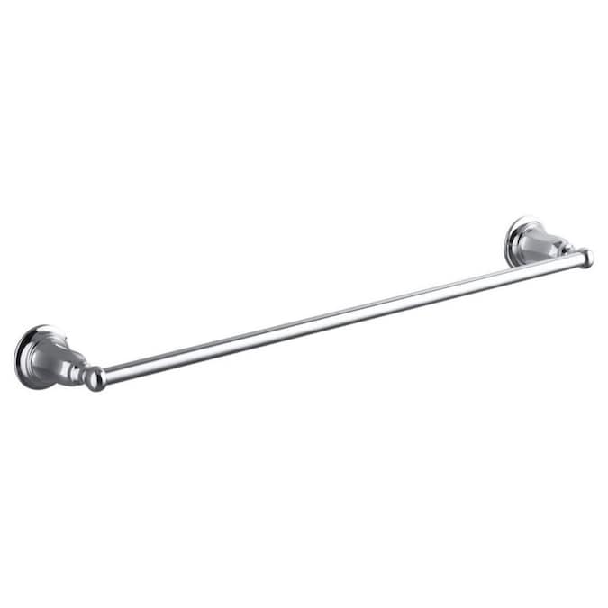 Kohler Kelston 18 In Polished Chrome Wall Mount Single Towel Bar In The Towel Bars Department At Lowes Com