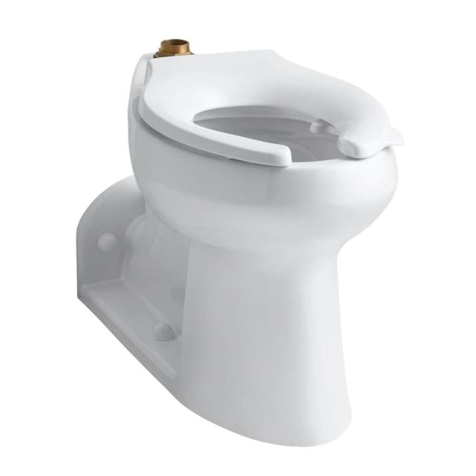 Almond Almond KOHLER K-4386-L-47 Anglesey 1.6 GPF Toilet Bowl with Top Spud and Bedpan Lugs TM