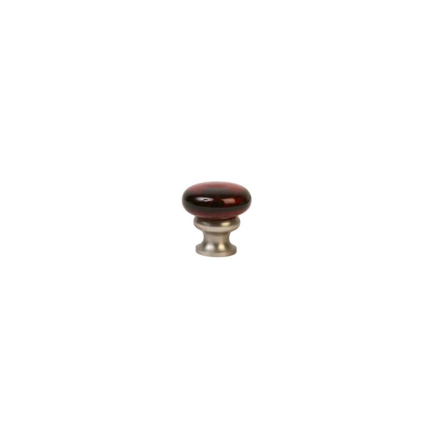 Lew S Hardware Mushroom Glass 1 25 In Transparent Ruby Red