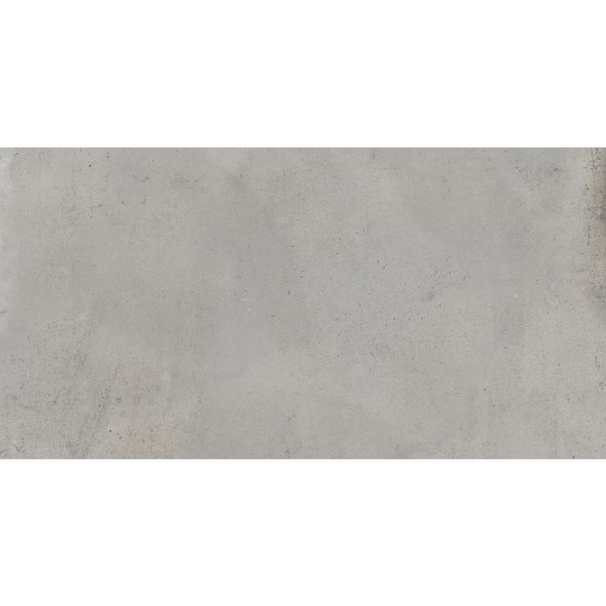 Emser Borigni 3 Pack Gray 18 In X 36 In Glazed Porcelain Cement Look Floor And Wall Tile In The Tile Department At Lowes Com