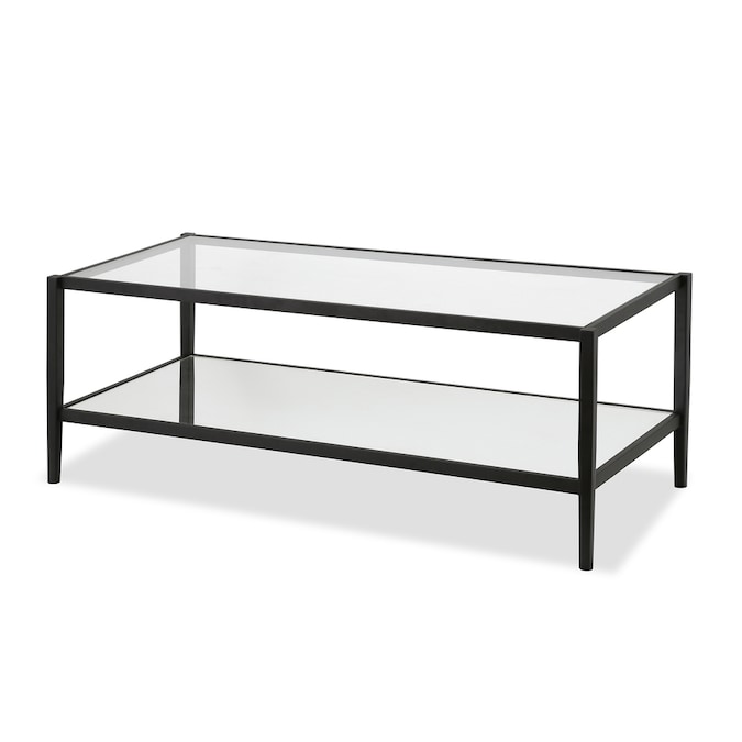 Hailey Home Wilda Blackened Bronze Glass Coffee Table In The Coffee Tables Department At Lowes Com