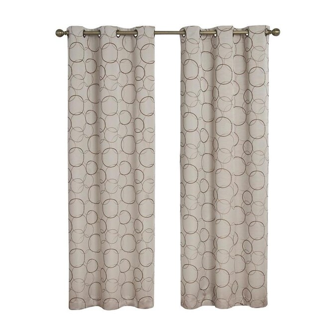 Eclipse 84 In Linen Polyester Blackout Grommet Single Curtain Panel In The Curtains Drapes Department At Lowes Com