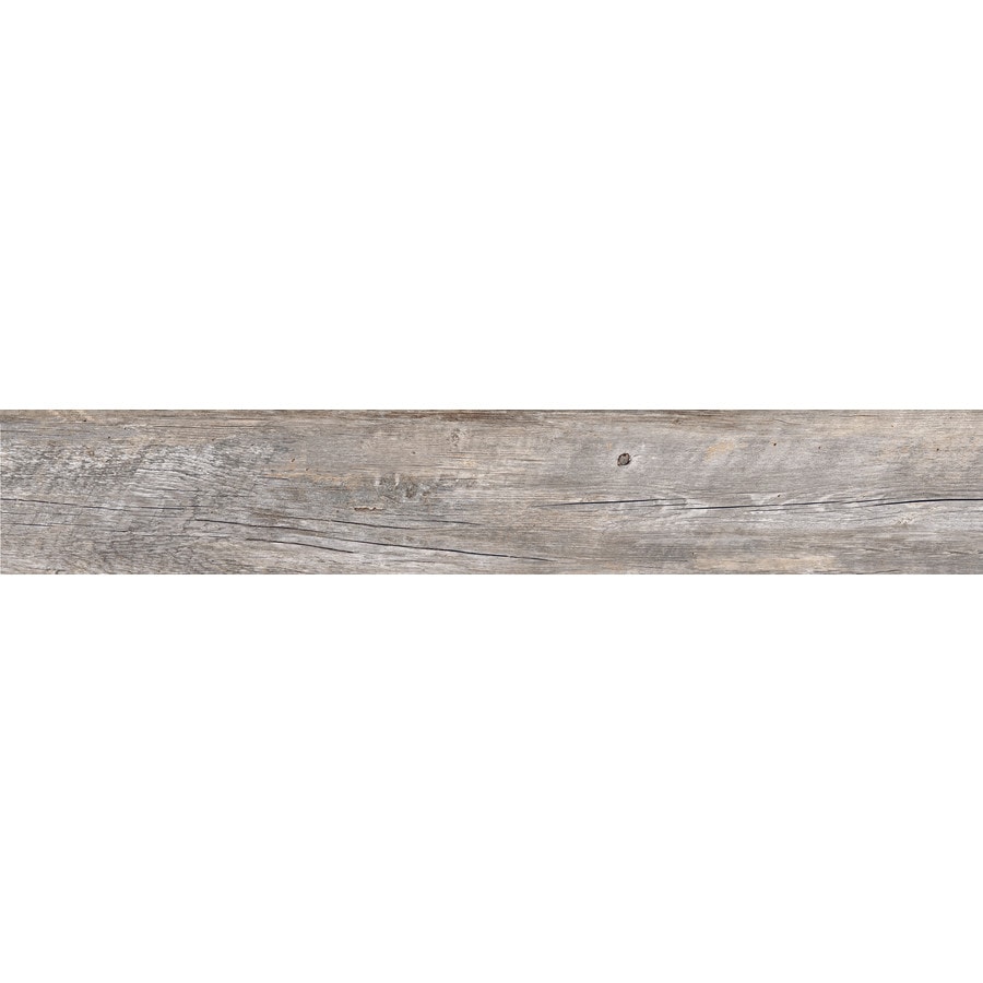Style Selections Natural Timber Ash 8 In X 48 In Glazed Porcelain