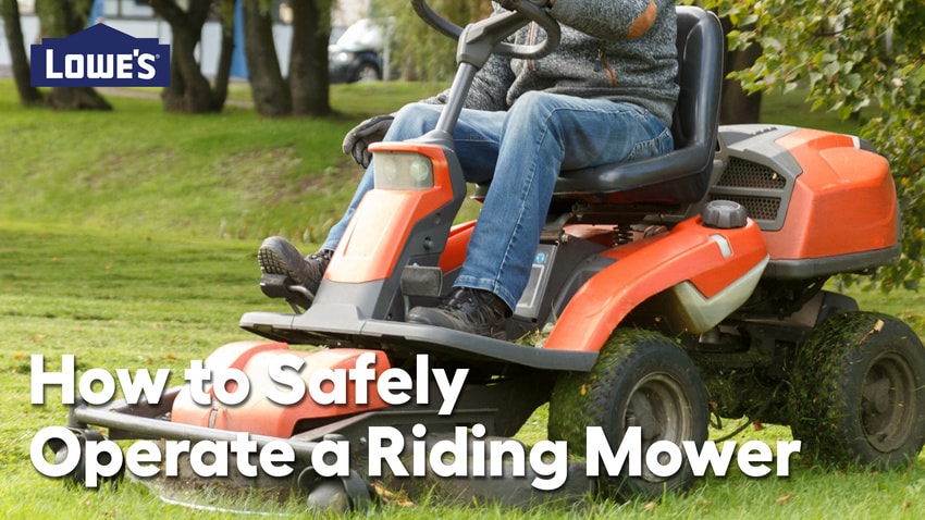 How to Safely Operate a Riding Mower: Video Guide