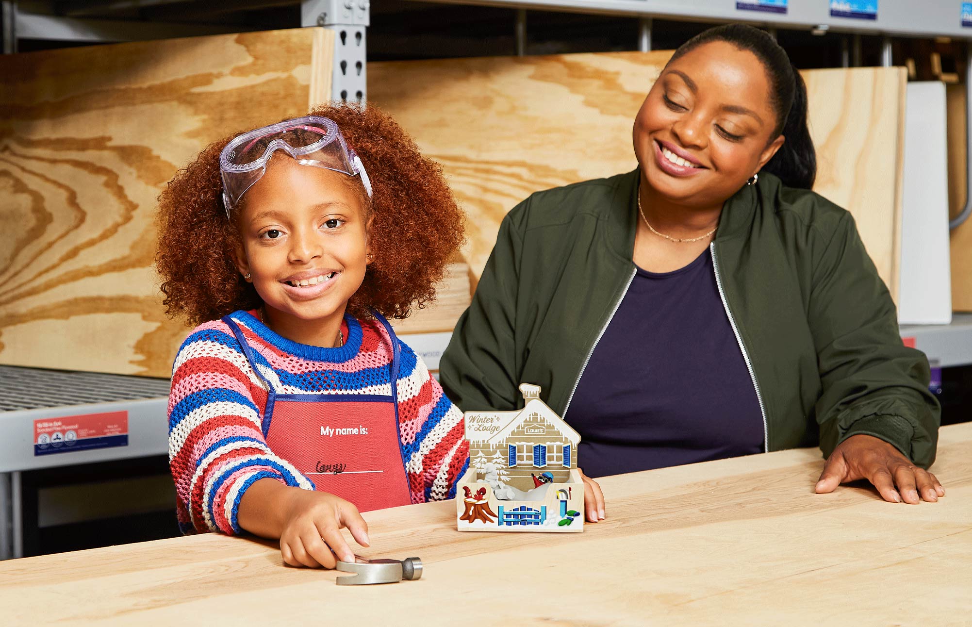 Winter Play Lodge (Lowe's Kids Workshop) at Lowe's - San Dimas Lowe's