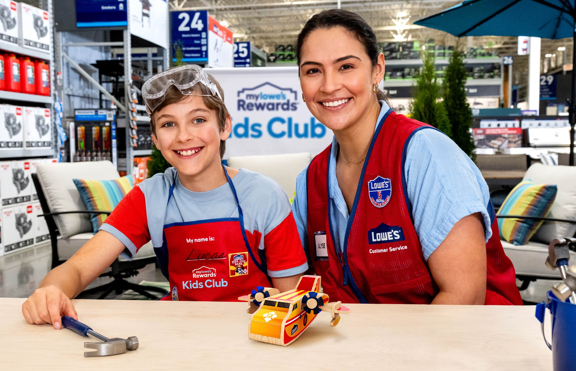 Firefighting Plane (Lowe's Kids Workshop) at Lowe's - Mid-city Los Angeles Lowe's