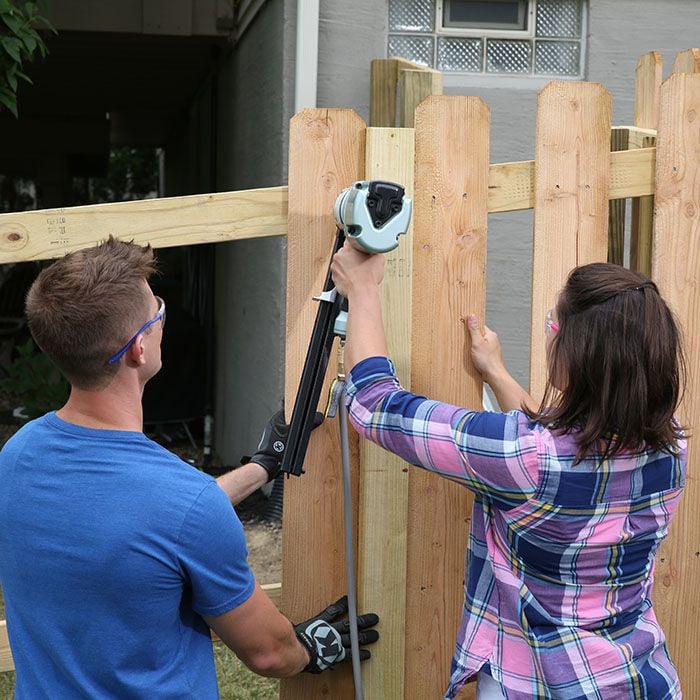 How To Build A Diy Privacy Fence Lowe S