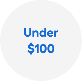 Under $100.