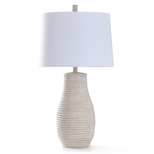 3-way Table Lamp with Linen Shade.