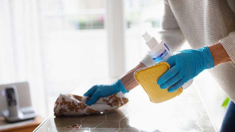 CLEANING AND DISINFECTING HOME SURFACES: SOFT VS. HARD WATER