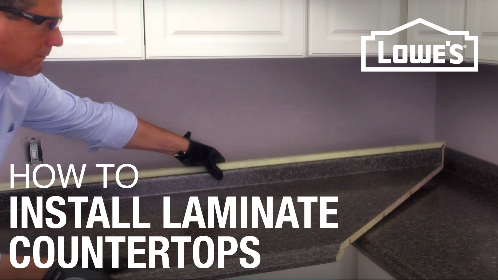 Attaching laminate countertops to cabinets