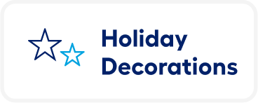 Shop Holiday Decorations.
