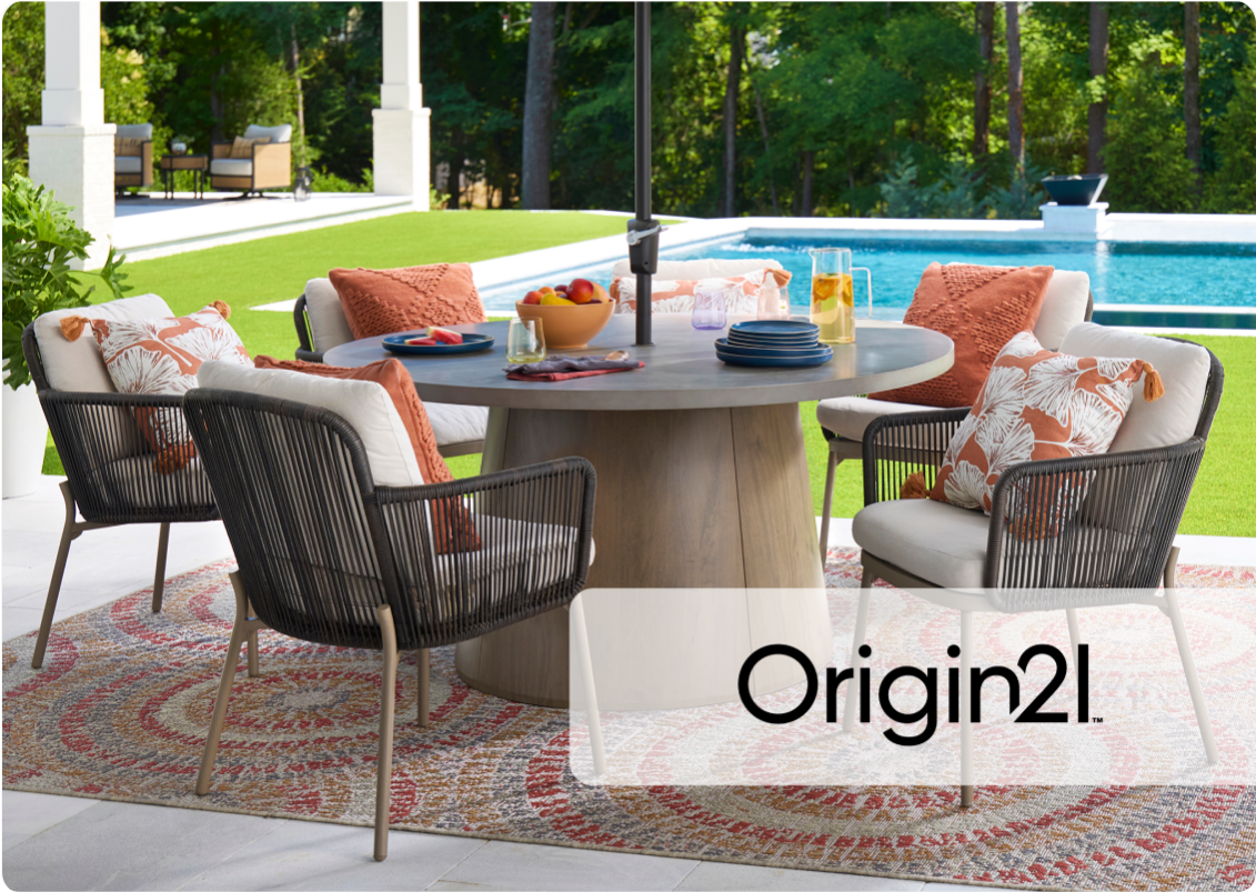 Shop Origin 21® patio furniture now.
