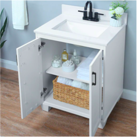 bathroom sink with cabinet