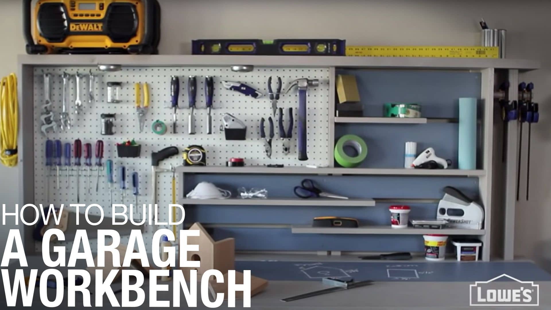 Como hacer un Banco de trabajo Plegable: Construya Fácil  Storage shed  organization, Garage work bench, Diy garage storage