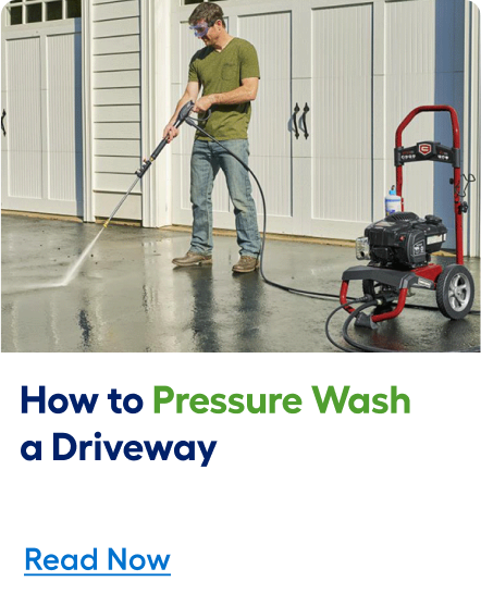 How to pressure wash a driveway. Read now. 	
