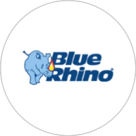 Blue Rhino logo.