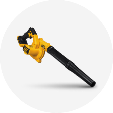 A DEWALT jobsite blower. 