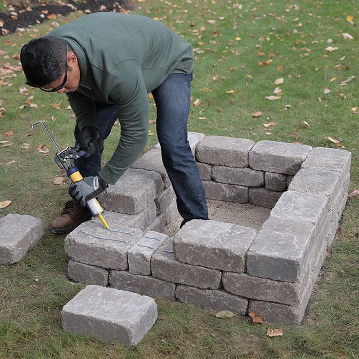 How to build a square fire pit