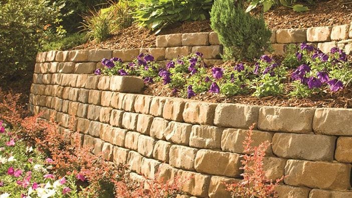 Retaining Wall Block Calculator - How Much Does Block Retaining Wall Cost