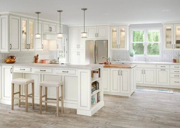 antique white kitchen cabinets lowes