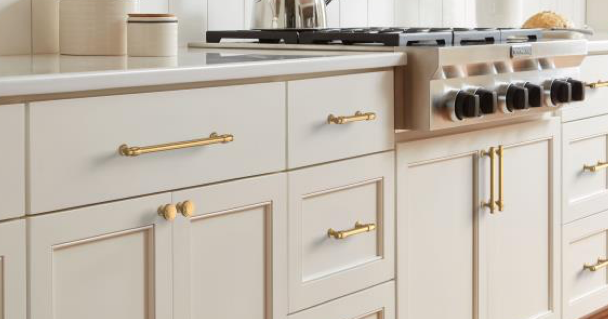 Goldenwarm Liberty Brass Hardware Cabinet Pulls Kitchen Copper Gold Cabinet  Handles