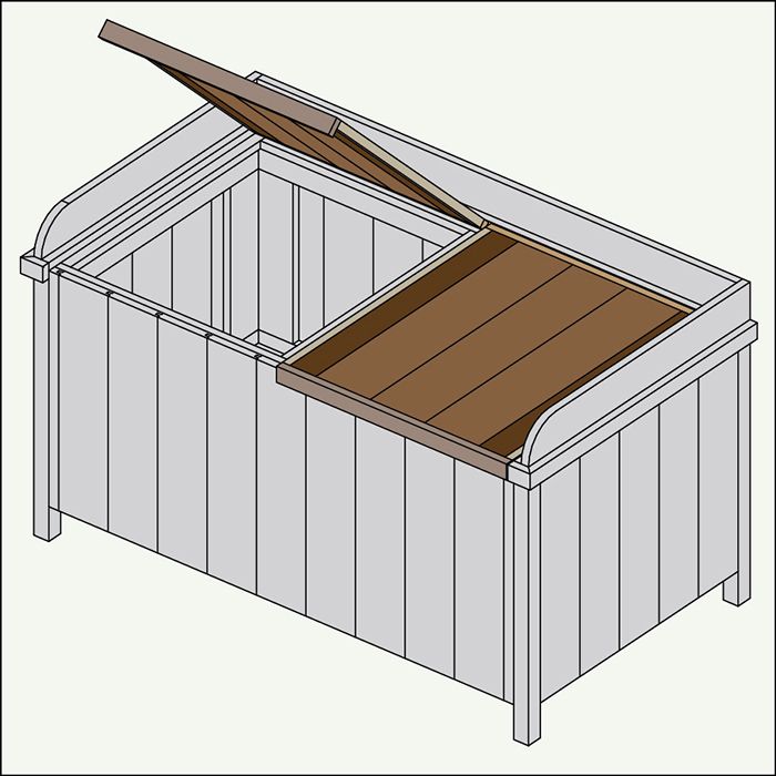 Build A Deck Box For Outdoor Storage, Wooden Deck Storage Box Plans
