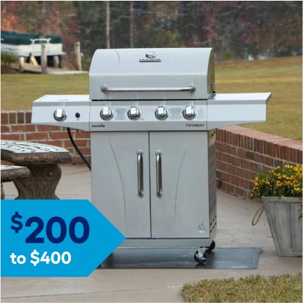 Grills $200 to $400.