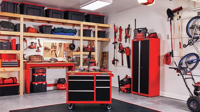 Garage Furniture  Storage Cabinets, Shelving, Stools 
