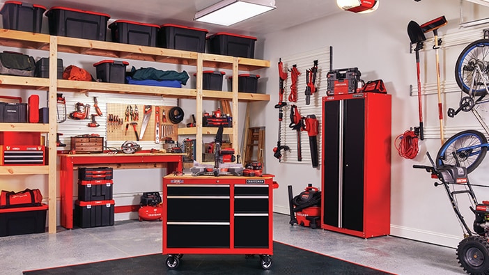 Steel Freestanding Shelving Units At, How To Build Hanging Garage Shelves From 2×4 S