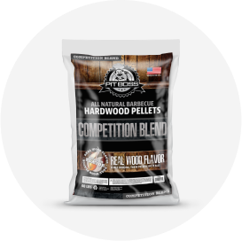 A bag of Pit Boss mesquite hardwood grill pellets.